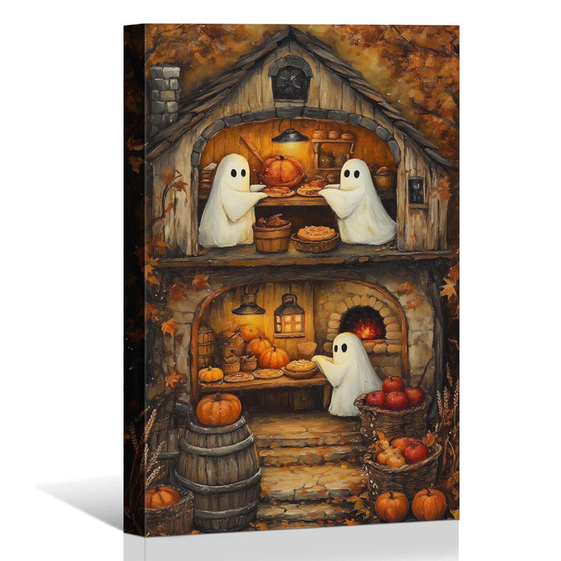 Ghost Cottage Bakery Canvas Wall Art 40x60cm