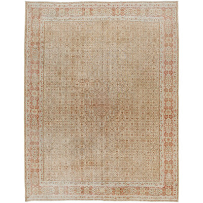 Antique One Of A Kind One-of-a-Kind 10'1" X 12'8" Hand Knotted Area Rug