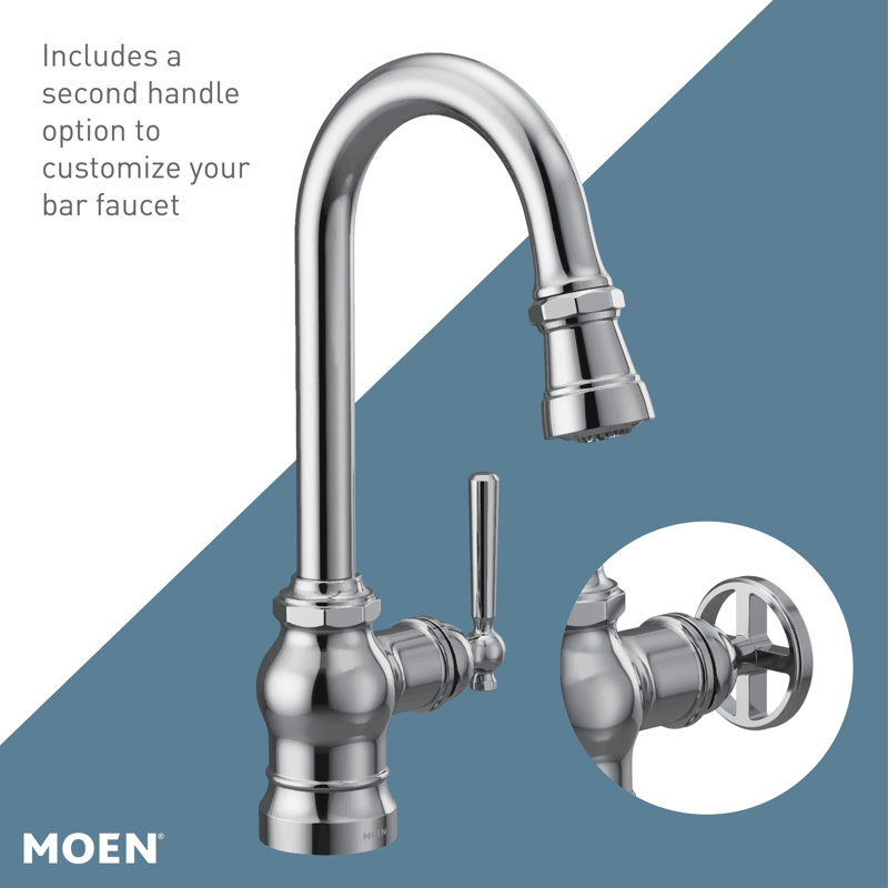 Paterson One-Handle Bar Faucet with Power Clean, Chrome
