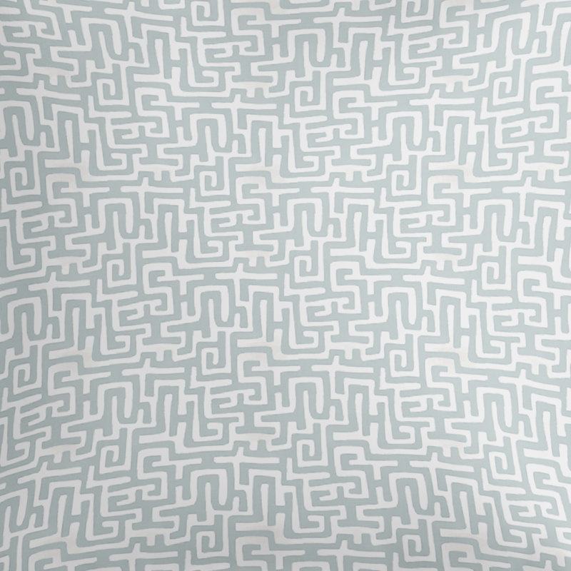Coussin décoratif en polyester Ophelia, Bleu Belmont, 18 po x 18 po