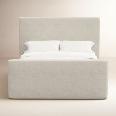 Linen Upholstered Platform Bed