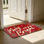 Tapis rouge Merry And Bright 24 po x 36 po pour porte d'entrée