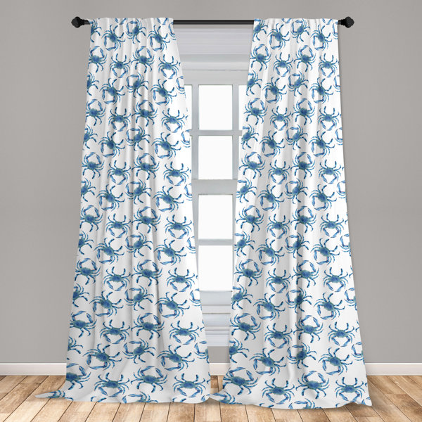 Bless International Arvile Microfiber Semi-sheer Curtain Pair 