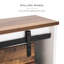 Armoire de salle de bain murale Deundrae Oaks pour rangement, style campagne moderne avec porte de grange coulissante