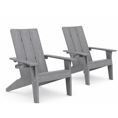 Ensemble de 2 chaises modernes modernes Adirondack
