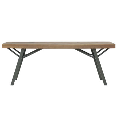 Nehawka Steel Garden Bench by Gracie Oaks