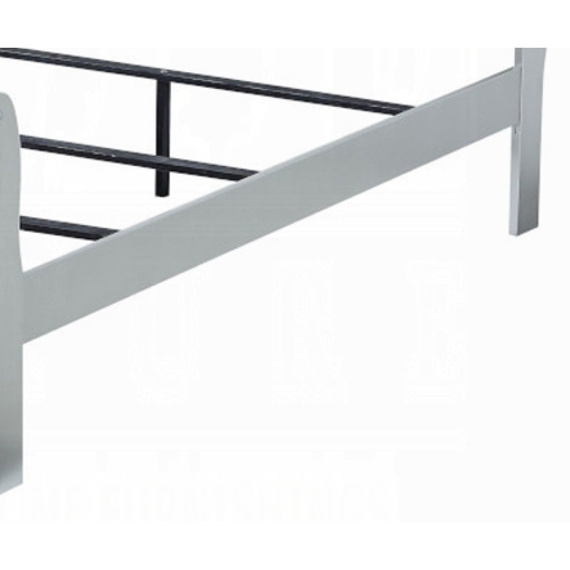 Louis Philippe Bed Component Siderails, Platinum, Twin