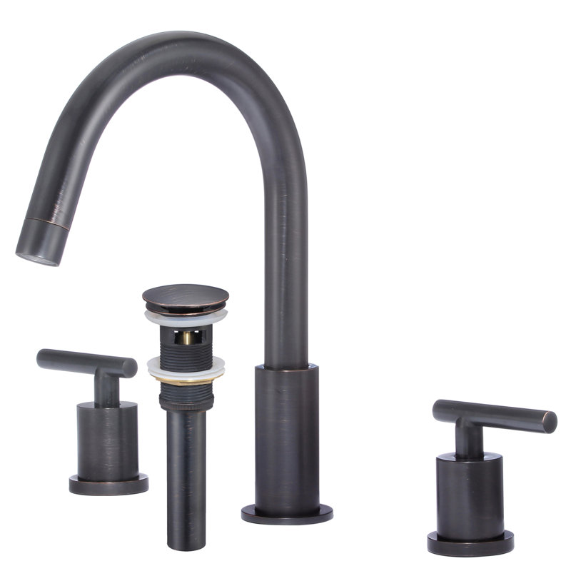 Waltz Single-handle Bathroom Faucet with Drain Assembly, Oil Rubbed Bronze