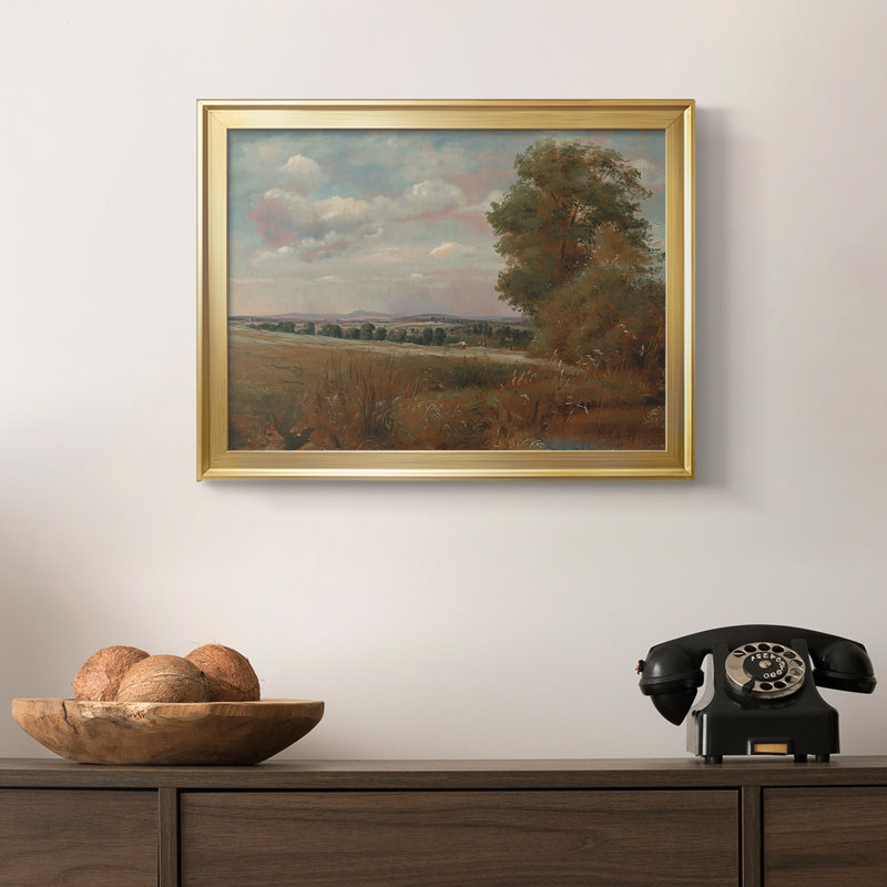 Hampstead Heath, regardant vers Harrow - John Constable - Toile tendue avec châssis, 1821, 18,5 x 24,5, Toile avec cadre