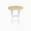Table pliante ronde 100% bois massif sans assemblage requis