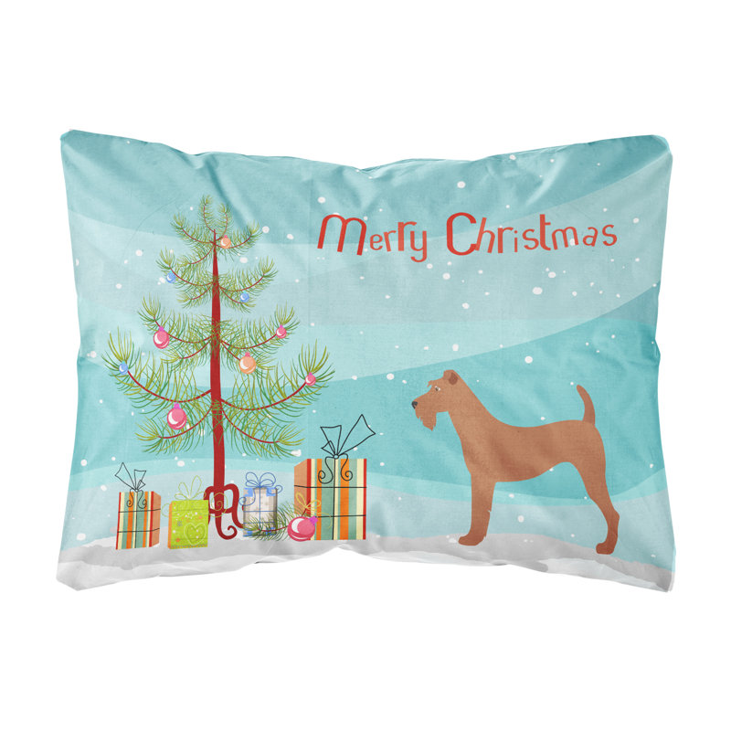  Coussin décoratif intérieur / extérieur Irish Terrier Christmas