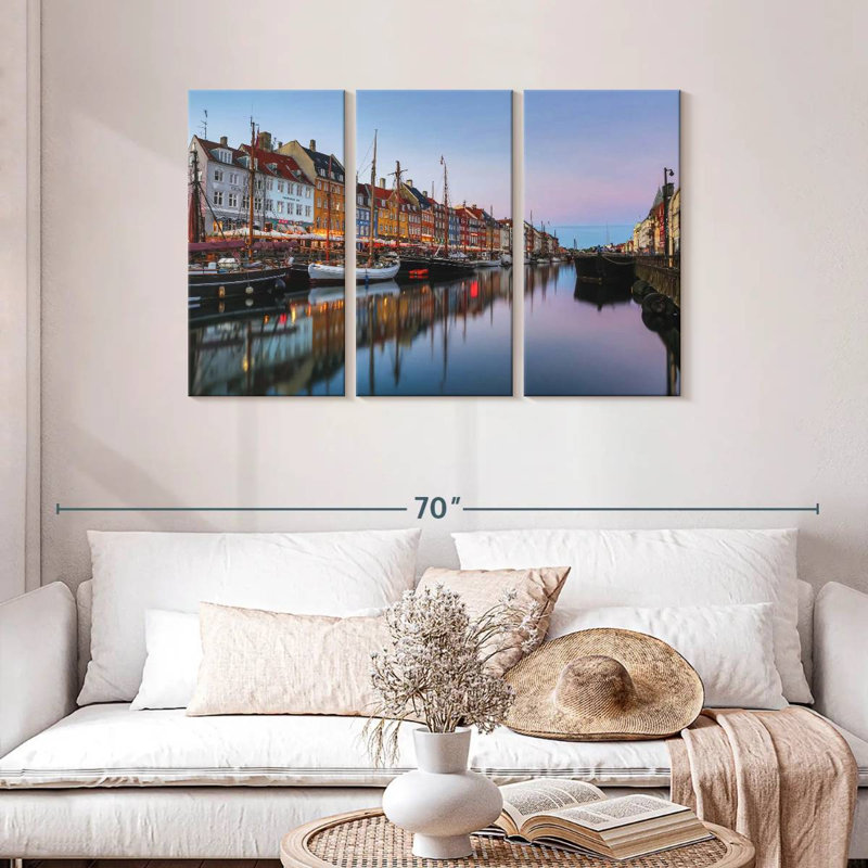 Nouveau port Tergel Nyhavn, H 28 po x l 45 po