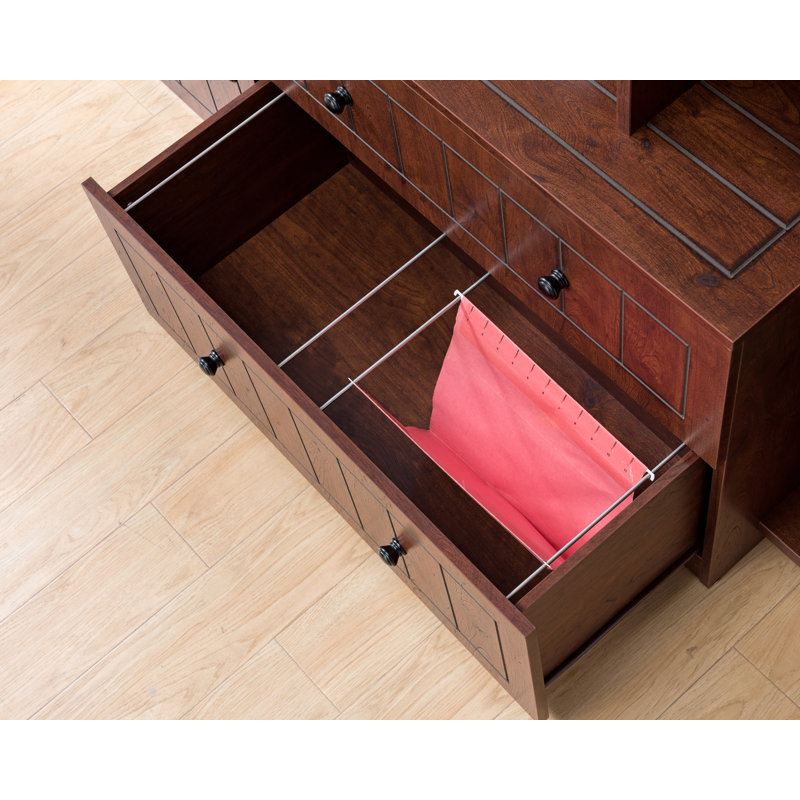 152cm Wide 2 -Drawer File Cabinet, Vintage Walnut