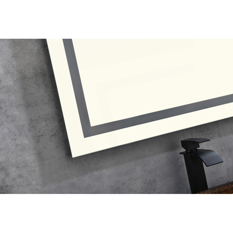 Miroir de salle de bain DEL, 72 po x 30 po