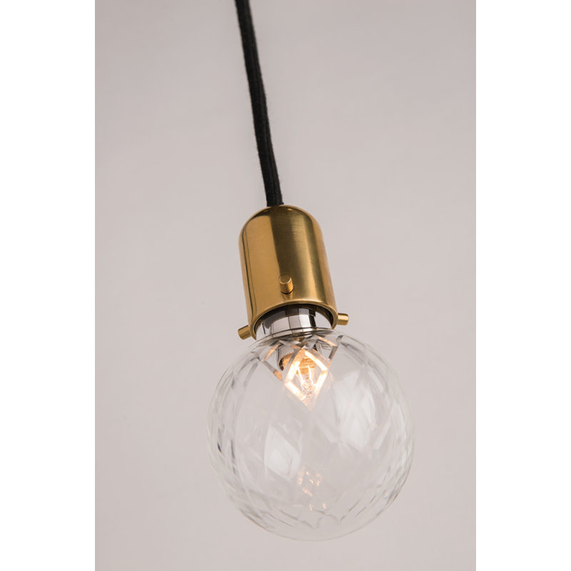 Luminaire suspendu à 1 lumière Marlow, Laiton vieilli