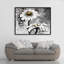 Fleurs abstraites de marguerites sur toile