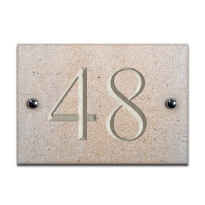 Chebanse 10cm H Stone House Number
