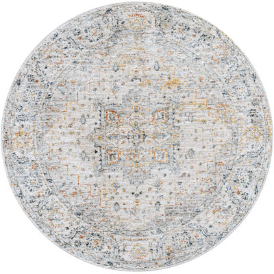 Tapis oriental brun clair / gris clair / bleu Dieon