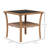 Patio Square Coffee Table With Tempered Glass And Storage Functionality Outdoor 2 Design
