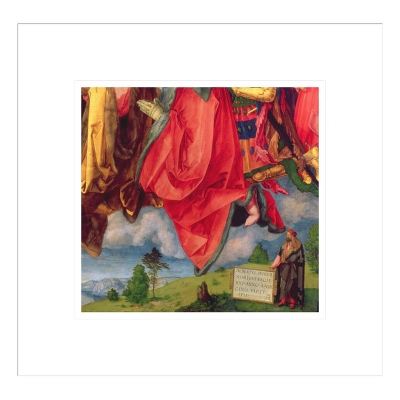 Le retable de la Landauer «All Saints Day» par Albrecht Dürer, impression giclée sur cadre, H 13,75 po x l 14,19 po