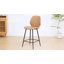Tabouret de comptoir rembourré avec structure en métal-1096874569-1097442547
