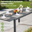 Table de salle à manger extensible pour l'extérieur