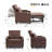 68.1" W Avocado Adjustable Backrest Folding Single Sofa Bed-1276866950