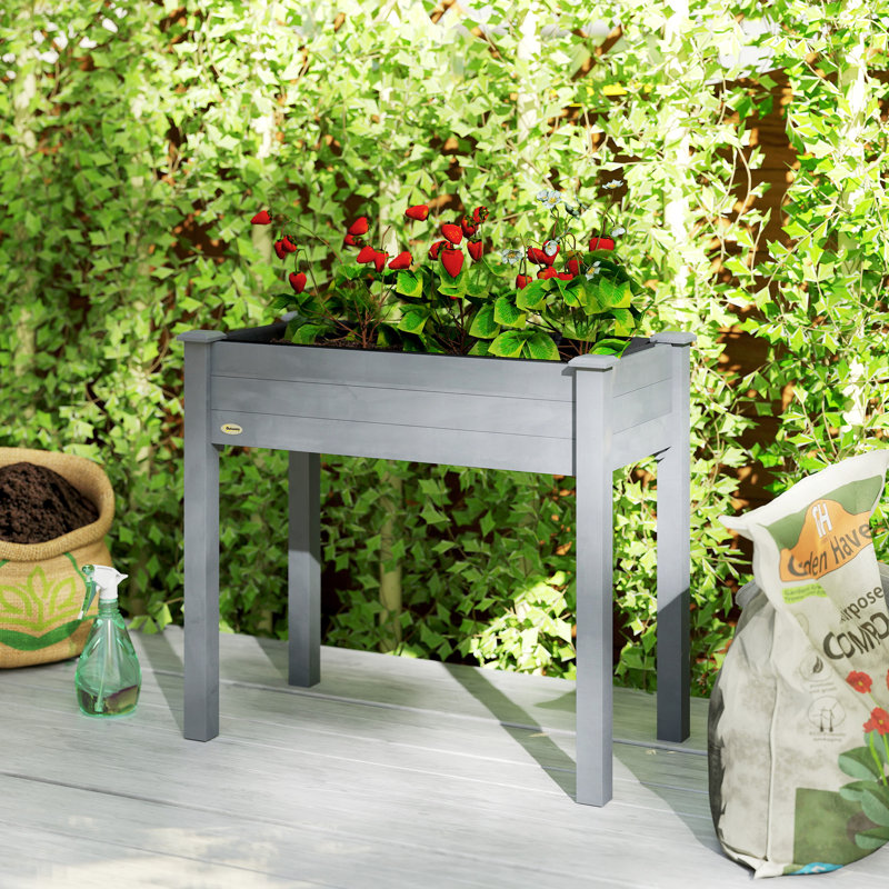 Wood Elevated Planter
