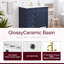 Meuble-lavabo moderne 36 po avec lavabo simple 36 po - 2 tiroirs et un tiroir basculant-1010321247