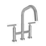East Square Pull Down Bridge Faucet