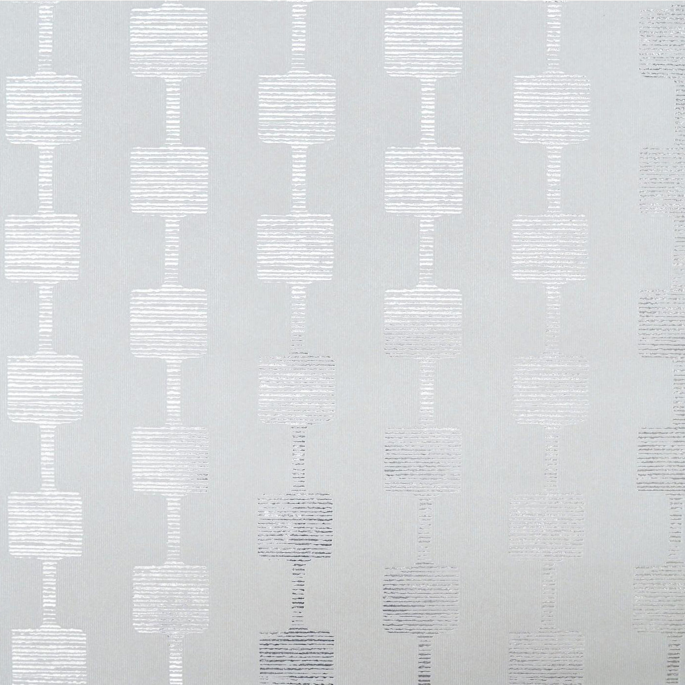 Boudin Modern Geometric Wallpaper, Gray