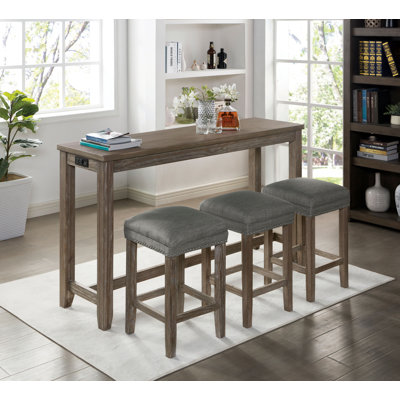 Halethorpe 4-Piece Counter Height Dining Table Set by Gracie Oaks