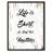 «Life is Short Do Stuff That Matters Motivation», reproduction d'art textuel sur toile encadrée-24775738