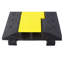 Rampe de protection de câble en caoutchouc robuste à 2 canaux - Pare-chocs noir