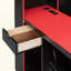 Lit de jour de jeu avec bureau et lumières intégrés, base de lit en bois moderne avec 3 tiroirs de rangement et station de charge intégrée, bibliothèque de tête de lit multifonctionnelle-128966611-128966612