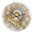 Glowing Fractal With Recursive Curves - Modern wall clock-59913116