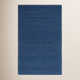Amira Solid Color Handwoven Wool/Cotton Area Rug in Blue