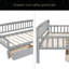 Twin-Size Pine Wood Daybed With Two Storage Drawers-1931809440