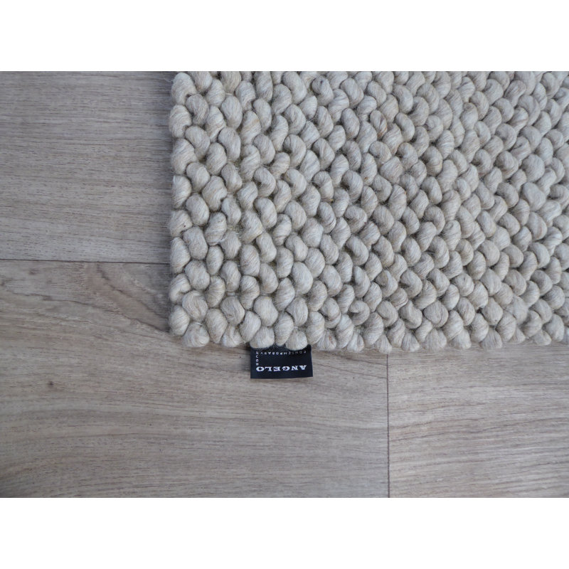 Coby Solid Colour Hand Woven Area Rug, Rectangle 170 x 240cm
