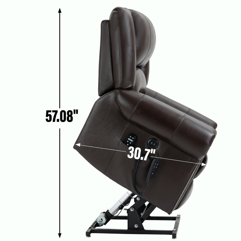 Fauteuil inclinable Power Massage, Brun
