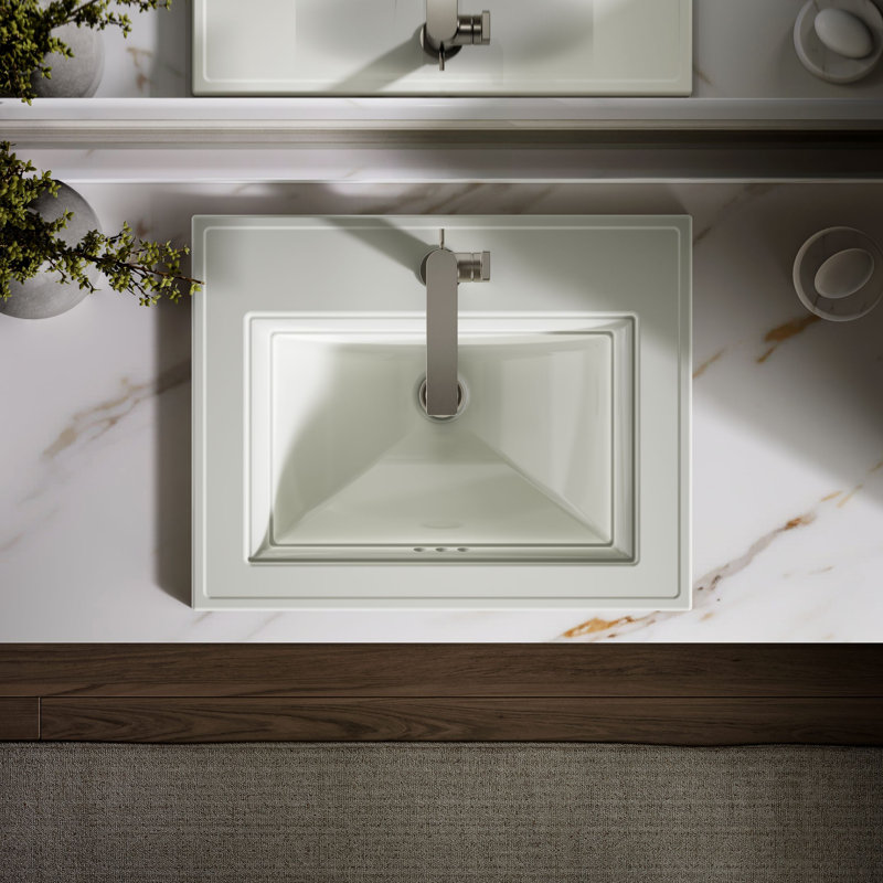 Memoirs® Stately Drop-in Bathroom Sink, Dune, Single Hole