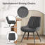 Modern Dining Chairs 54.8*46.9*83.2cm Tech Fabric Upholstery with Stylish Design Sofa-Level Cushioning Pet-Friendly Durable Scratch Resistant for Kitchen Dining Room or Home Office-979298-8883308