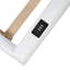 Lit plateforme simple tapissier avec garde-corps et station de charge, blanc-1641268786