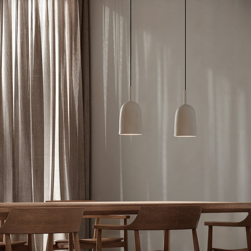 Vessel Pendant Light, 24" H x 14.5" W x 9" D, Sand, Black
