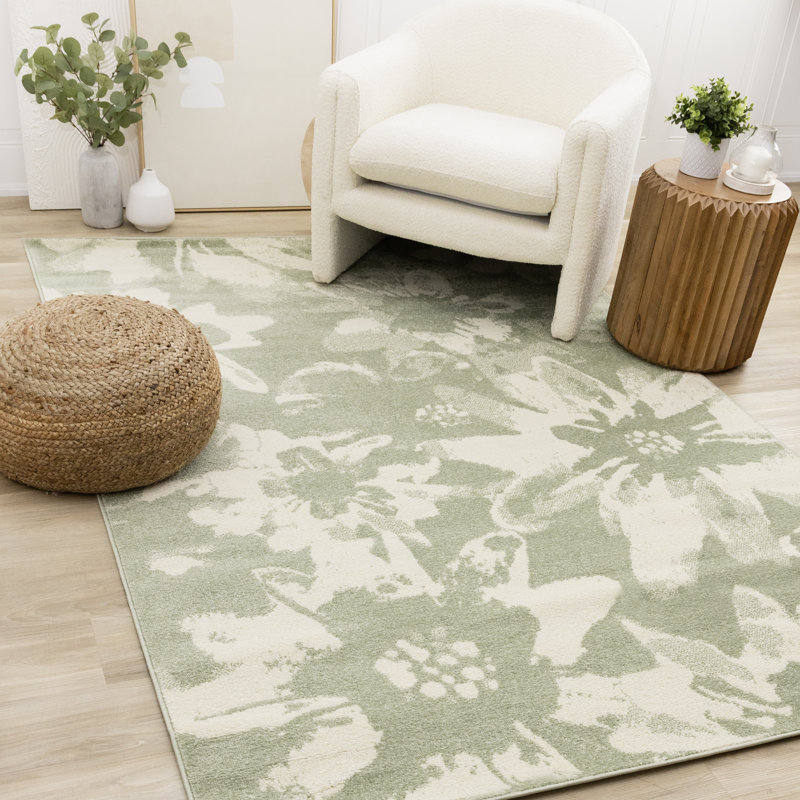 Tapis à motif floral Caldera, Rectangle 7 pi 10 po x 10 pi 6 po