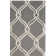 Patchin Hand Tufted Wool/Viscose Geometric Rug in Dark Gray/Ivory
