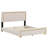 Queen Size Upholstered Platform Bed With Pull Point Headboard-274351391