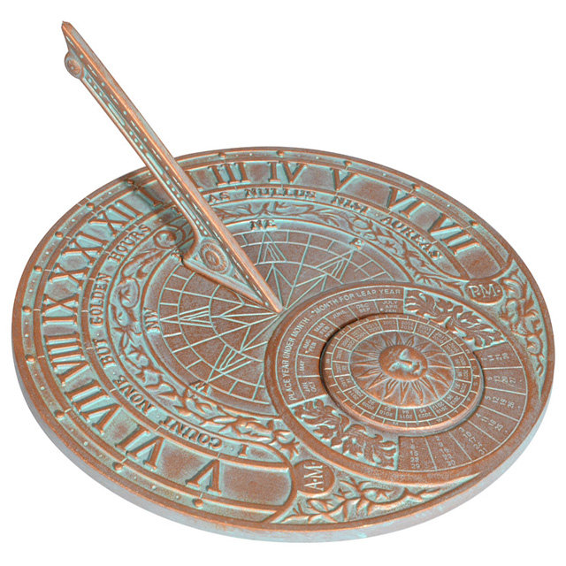 Sundial de calendrier perpetual, Cuivre Verdi