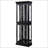 Elegant Lighted Glass Curio Display Cabinet