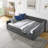 Modern Daybed With Drawers Upholstered Tufted Sofa Bed, With Button On Back And Copper Nail On Waved Shape Arms-114543341-114543337